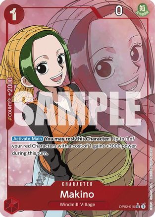 (OP02-015) Makino (Full Art) - Premium Booster -The Best- Foil