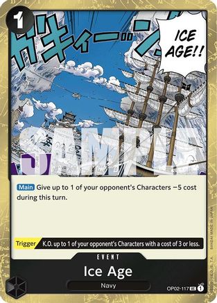 (OP02-117) Ice Age (Jolly Roger Foil) - Premium Booster -The Best- Foil