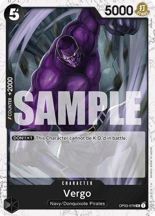 (OP03-079) Vergo (Jolly Roger Foil) - Premium Booster -The Best- Foil