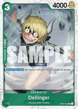 (OP04-029) Dellinger (Jolly Roger Foil) - Premium Booster -The Best- Foil