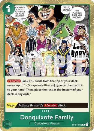 (OP04-036) Donquixote Family (Jolly Roger Foil) - Premium Booster -The Best- Foil