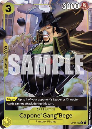 (OP04-100) Capone"Gang"Bege (OP04-100) (Full Art) - Premium Booster -The Best- Foil