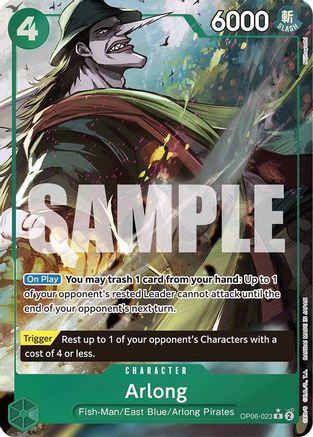 (OP06-023) Arlong (Full Art) - Premium Booster -The Best- Foil