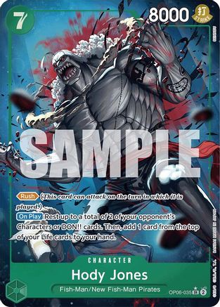 (OP06-035) Hody Jones (Alternate Art) - Premium Booster -The Best- Foil