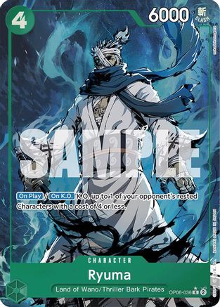 (OP06-036) Ryuma (Alternate Art) - Premium Booster -The Best- Foil