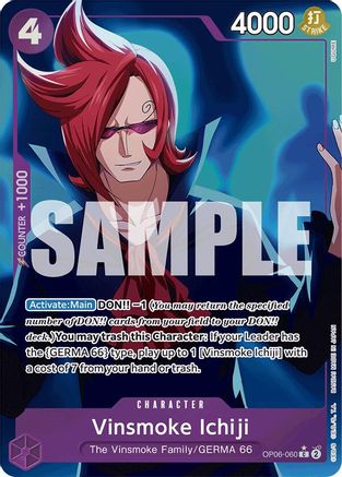 (OP06-060) Vinsmoke Ichiji (OP06-060) (Full Art) - Premium Booster -The Best- Foil