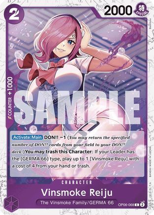 (OP06-068) Vinsmoke Reiju (OP06-068) (Jolly Roger Foil) - Premium Booster -The Best- Foil