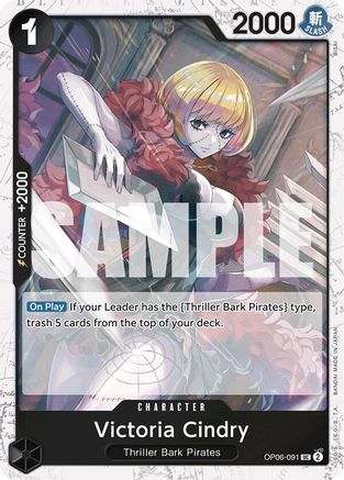 (OP06-091) Victoria Cindry (Jolly Roger Foil) - Premium Booster -The Best- Foil