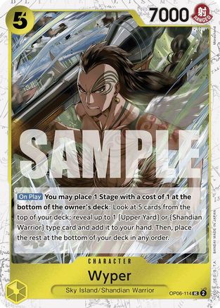 (OP06-114) Wyper (Jolly Roger Foil) - Premium Booster -The Best- Foil
