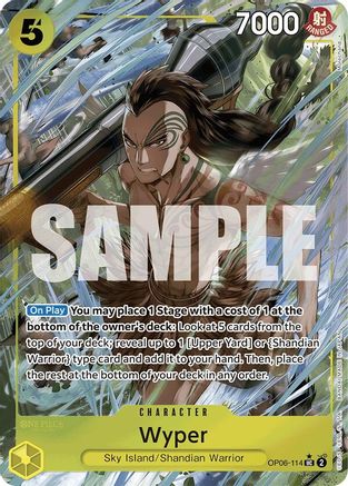 (OP06-114) Wyper (Full Art) - Premium Booster -The Best- Foil