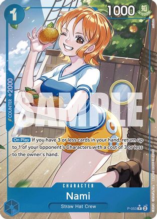 (P-053) Nami (P-053) (Full Art) - Premium Booster -The Best- Foil
