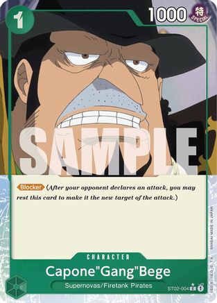 (ST02-004) Capone"Gang"Bege (ST02-004) (Full Art) - Premium Booster -The Best- Foil