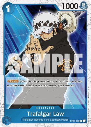 (ST03-008) Trafalgar Law (ST03-008) (Jolly Roger Foil) - Premium Booster -The Best- Foil