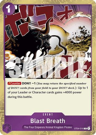 (ST04-016) Blast Breath (Jolly Roger Foil) - Premium Booster -The Best- Foil