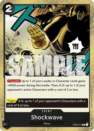 (ST06-014) Shockwave (Jolly Roger Foil) - Premium Booster -The Best- Foil