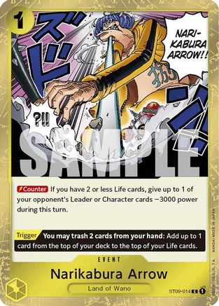 (ST09-014) Narikabura Arrow (Jolly Roger Foil) - Premium Booster -The Best- Foil