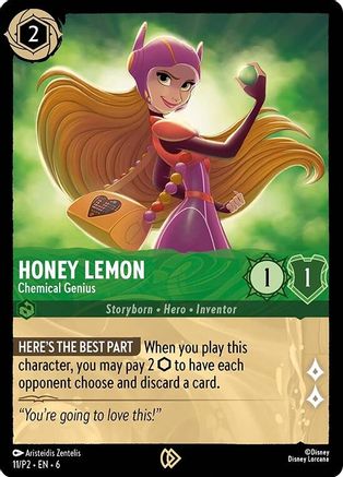 (011) Honey Lemon - Chemical Genius - Disney Lorcana Promo Cards Cold Foil