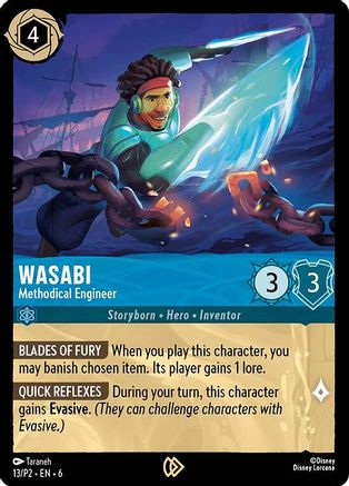 (013) Wasabi - Methodical Engineer - Disney Lorcana Promo Cards Cold Foil