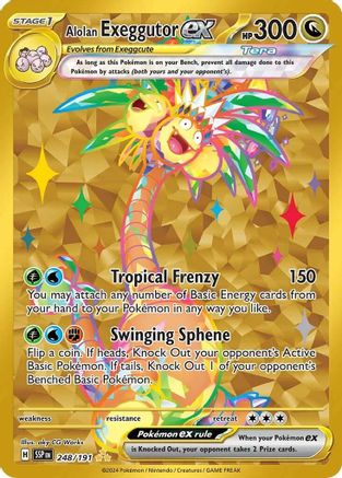 Alolan Exeggutor ex (248/191) - SV08 Surging Sparks Holofoil - Hyper Rare
