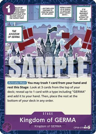 (OP06-079) Kingdom of GERMA (Textured Foil) - Premium Booster -The Best- Foil