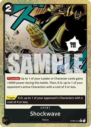 (ST06-014) Shockwave (Textured Foil) - Premium Booster -The Best- Foil