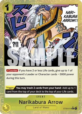 (ST09-014) Narikabura Arrow (Textured Foil) - Premium Booster -The Best- Foil