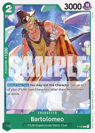 (P-029) Bartolomeo (P-029) (Reprint) - Premium Booster -The Best- Normal