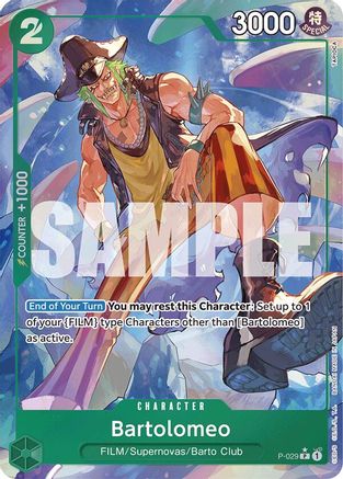 (P-029) Bartolomeo (P-029) (Full Art) - Premium Booster -The Best- Foil
