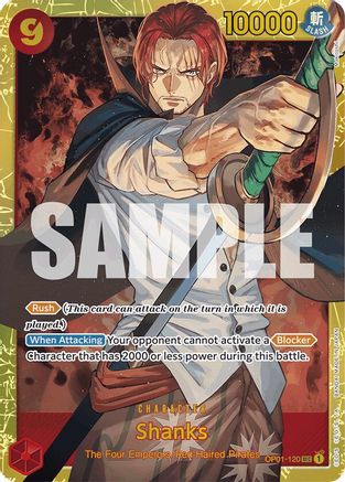 (OP01-120) Shanks (Reprint) - Premium Booster -The Best- - Foil