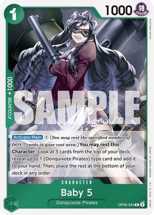 (OP05-034) Baby 5 (Reprint) - Premium Booster -The Best- - Foil
