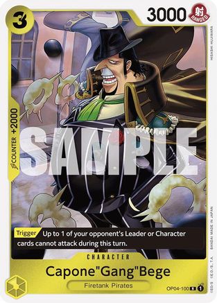 (OP04-100) Capone"Gang"Bege (Reprint) - Premium Booster -The Best- - Foil