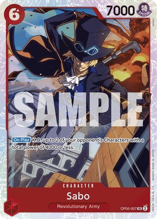 (OP05-007) Sabo (Reprint) - Premium Booster -The Best- - Foil