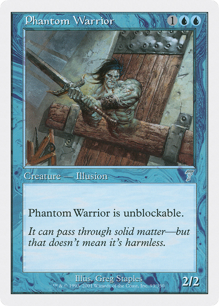 Phantom Warrior (7ED-093) - Seventh Edition