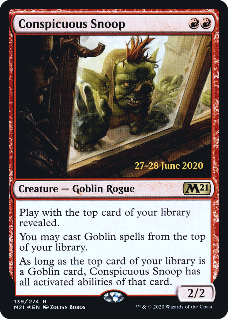 Conspicuous Snoop (PRE-139S) - Core Set 2021 Promos (Prerelease) Foil