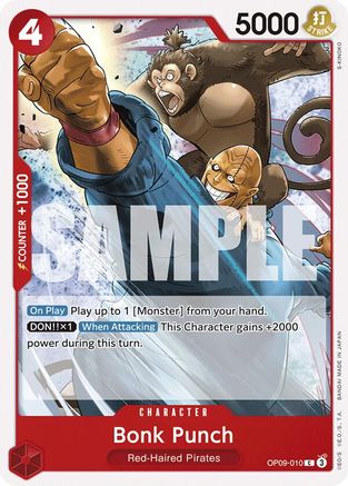 (OP09-010) Bonk Punch - Emperors in the New World Normal