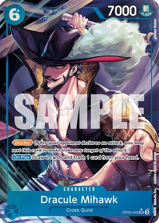 (OP09-048) Dracule Mihawk (Parallel) - Emperors in the New World Foil