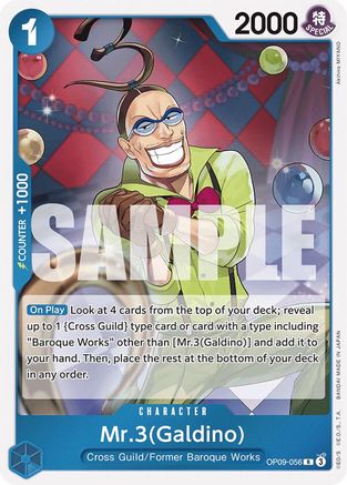 (OP09-056) Mr.3(Galdino) - Emperors in the New World Foil
