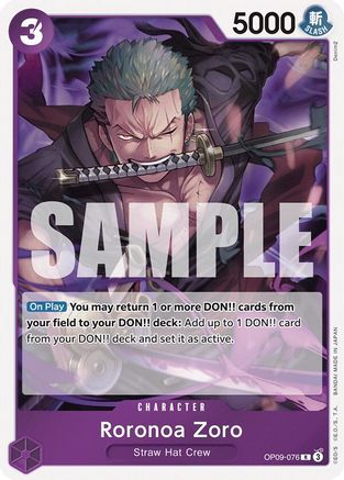 (OP09-076) Roronoa Zoro (076) - Emperors in the New World Foil