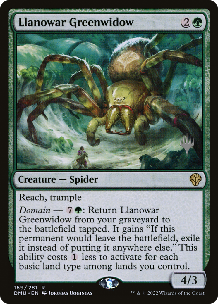 Llanowar Greenwidow (PPDMU-169P) - Dominaria United Promos (Promo Pack) Foil