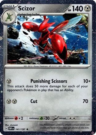 Scizor 141/197 - Miscellaneous Cards & Products Holofoil - Promo