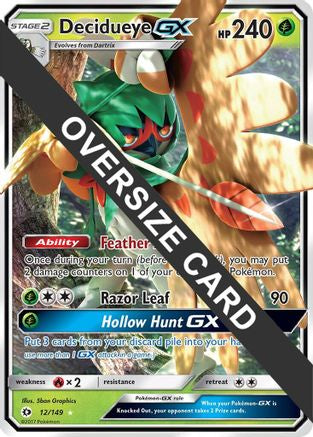 Decidueye GX (Decidueye GX Challenge Box) (12/149) - Jumbo Cards Holofoil - Promo
