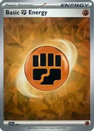 Basic Fighting Energy (Cracked Ice Holo) (14) - SVE Scarlet & Violet Energies Holofoil - Common