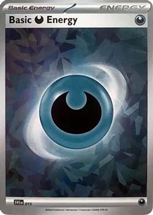 Basic Darkness Energy (Cracked Ice Holo) (15) - SVE Scarlet & Violet Energies Holofoil - Common