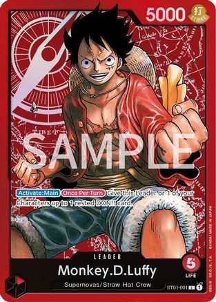 (ST01-001) Monkey.D.Luffy - Revision Pack Cards - Foil