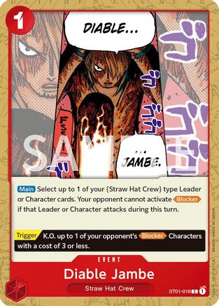 (ST01-016) Diable Jambe - Revision Pack Cards - Normal