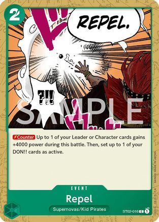 (ST02-016) Repel - Revision Pack Cards - Normal