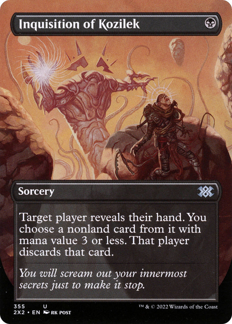 Inquisition of Kozilek (Borderless)(2X2-355) - Double Masters 2022 Foil