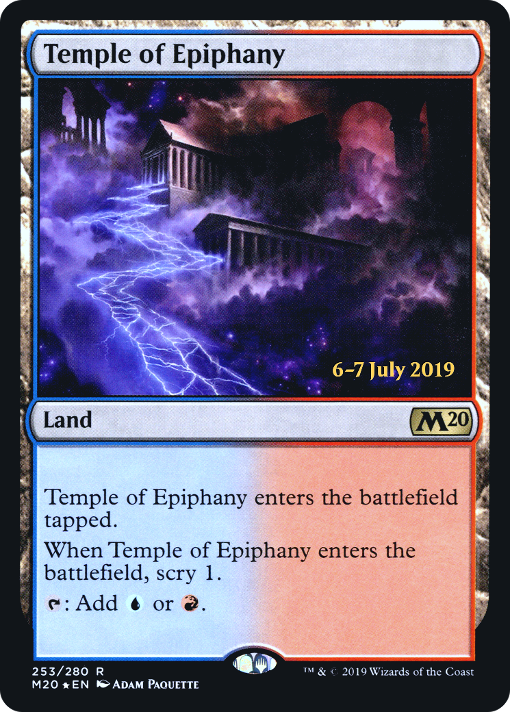 Temple of Epiphany (PRE-253) - Core Set 2020 Promos (Prerelease) Foil