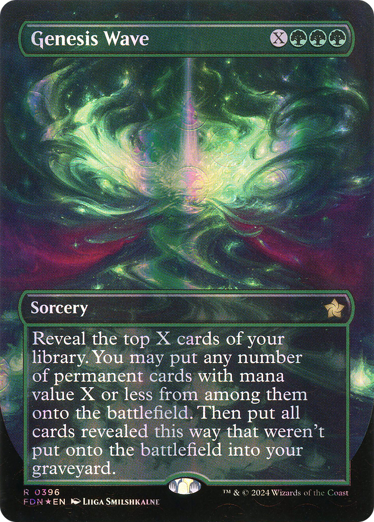 Genesis Wave (Borderless) (Mana Foil) (Borderless)(FDN-396) - Foundations Foil