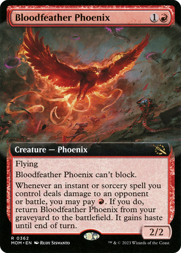 Bloodfeather Phoenix (Extended Art) (MOM-362) - March of the Machine: (Extended Art)